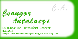 csongor antaloczi business card