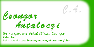 csongor antaloczi business card